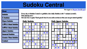What Sudokucentral.co.uk website looked like in 2017 (6 years ago)