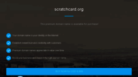 What Scratchcard.org website looked like in 2017 (6 years ago)