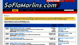 What Soflamarlins.com website looked like in 2017 (6 years ago)