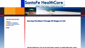 What Santafehealthcarefl.org website looked like in 2017 (6 years ago)