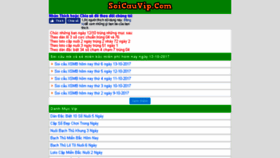 What Soicauvip.com website looked like in 2017 (6 years ago)