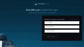 What Sinlor.com website looked like in 2017 (6 years ago)
