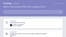 What Support.curology.com website looked like in 2017 (6 years ago)