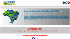 What Sistema.registrocivil.org.br website looked like in 2017 (6 years ago)