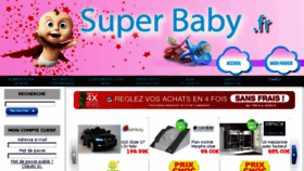 What Superbaby.fr website looked like in 2017 (6 years ago)