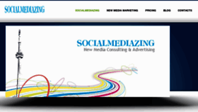 What Socialmediazing.com website looked like in 2011 (13 years ago)