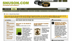 What Snuson.com website looked like in 2017 (6 years ago)