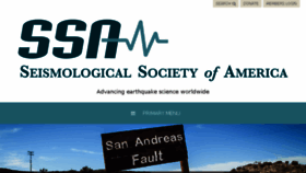 What Seismosoc.org website looked like in 2017 (6 years ago)