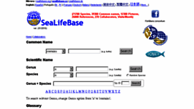 What Sealifebase.org website looked like in 2017 (6 years ago)