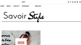 What Savoirstyle.com website looked like in 2017 (6 years ago)