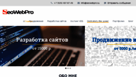 What Seowebpro.ru website looked like in 2017 (6 years ago)