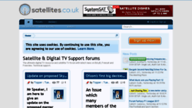 What Satellites.co.uk website looked like in 2017 (6 years ago)
