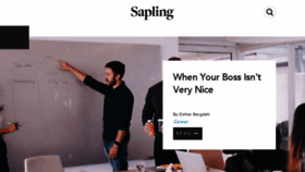 What Sapling.com website looked like in 2017 (6 years ago)