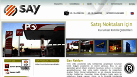 What Sayreklam.com website looked like in 2017 (6 years ago)