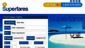 What Superfares.com website looked like in 2017 (6 years ago)