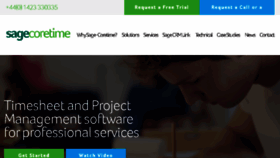 What Sage-coretime.co.uk website looked like in 2017 (6 years ago)
