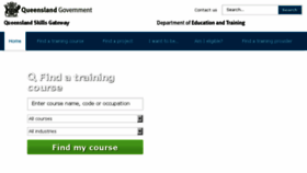 What Skillsgateway.training.qld.gov.au website looked like in 2017 (6 years ago)