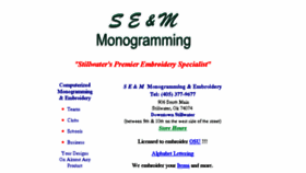 What Semmonogramming.com website looked like in 2017 (6 years ago)