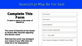 What Seans24.pl website looked like in 2017 (6 years ago)