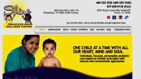 What Shinepediatrics.com website looked like in 2017 (6 years ago)