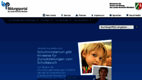 What Schulministerium.nrw.de website looked like in 2017 (6 years ago)