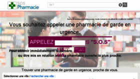 What Sos-tel-pharmacie.fr website looked like in 2017 (6 years ago)
