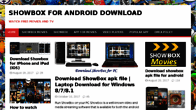 What Showboxdownloadmovies.com website looked like in 2017 (6 years ago)