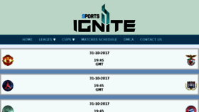 What Sportignite.com website looked like in 2017 (6 years ago)