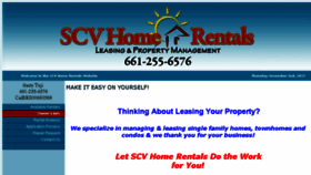 What Scvhomerentals.com website looked like in 2017 (6 years ago)