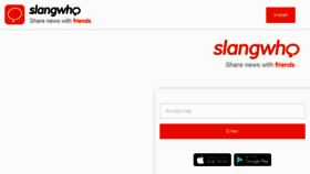 What Slangwho.com website looked like in 2017 (6 years ago)