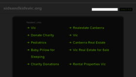 What Sidsandkidsvic.org website looked like in 2017 (6 years ago)