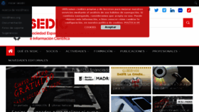 What Sedic.es website looked like in 2017 (6 years ago)