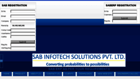 What Sabinfotech.com website looked like in 2017 (6 years ago)