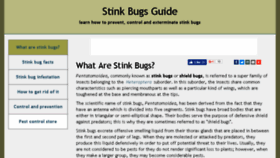 What Stinkbugsguide.net website looked like in 2017 (6 years ago)