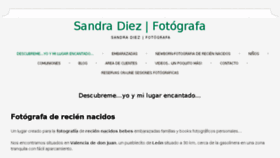 What Sandradiez.com website looked like in 2017 (6 years ago)