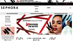 What Sephora.sa website looked like in 2017 (6 years ago)