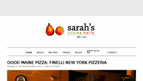 What Sarahscucinabella.com website looked like in 2017 (6 years ago)
