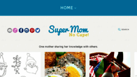 What Supermomnocape.com website looked like in 2017 (6 years ago)