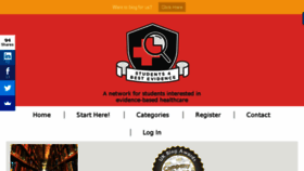 What Students4bestevidence.net website looked like in 2017 (6 years ago)