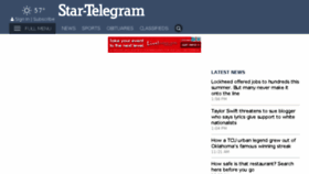 What Star-telegram.com website looked like in 2017 (6 years ago)
