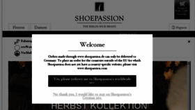 What Shoepassion.de website looked like in 2017 (6 years ago)