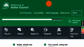 What Sutton.gov.uk website looked like in 2017 (6 years ago)