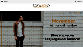 What Soymacho.com website looked like in 2017 (6 years ago)