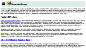 What Simulationexams.com website looked like in 2017 (6 years ago)