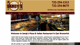 What Sandyspizzaeastbrunswick.com website looked like in 2017 (6 years ago)