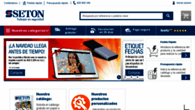 What Seton.es website looked like in 2017 (6 years ago)