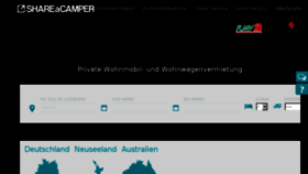 What Shareacamper.de website looked like in 2017 (6 years ago)