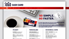What Sogocashcard.com website looked like in 2017 (6 years ago)