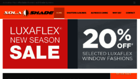 What Solashade.com.au website looked like in 2017 (6 years ago)