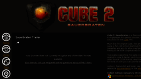 What Sauerbraten.org website looked like in 2017 (6 years ago)
